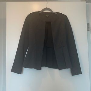 TopShop Dark Grey Peplum Jacket